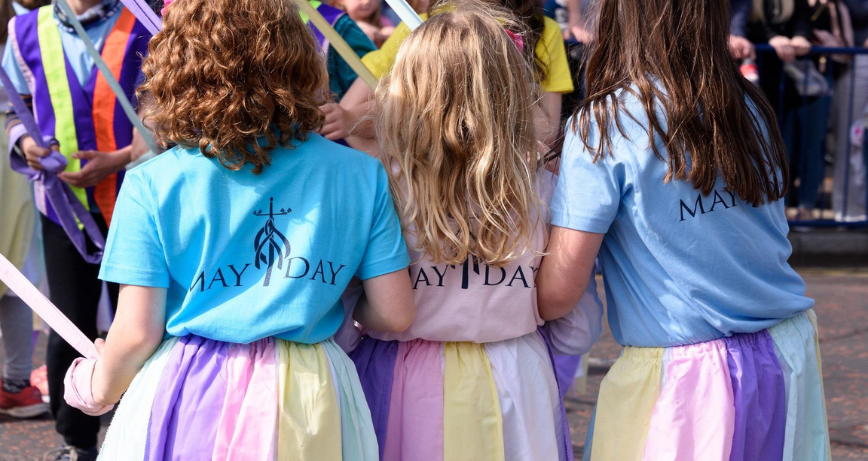 May Day dancers